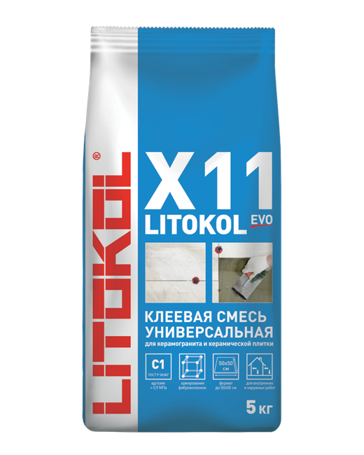 LITOKOL X11 EVO (5 КГ) L0498720003 - фото 4611