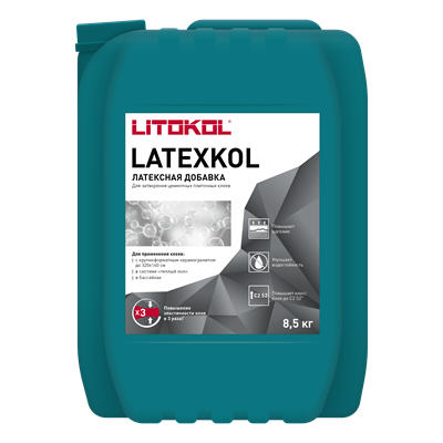 Латексная добавка для плиточного клея LATEXKOL - м (8.5кг) L0112010005 - фото 5777
