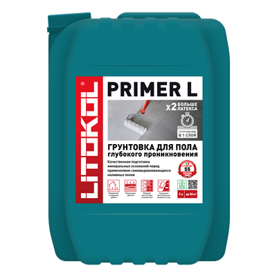 Грунтовка глубокого проникновения для наливных полов PRIMER L - м (5кг) L0152370003 - фото 5787