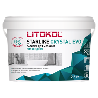 Затирка для швов STARLIKE CRYSTAL EVO (2.5кг) L0485460003 - фото 5830