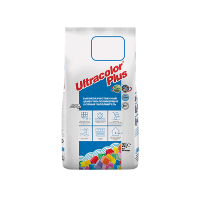 Затирка для швов MAPEI ULTRACOLOR PLUS цвет №123 Античный белый (2кг) 60012302A