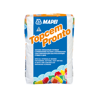 Стяжка цементная для пола MAPEI TOPCEM PRONTO (25кг) 24325
