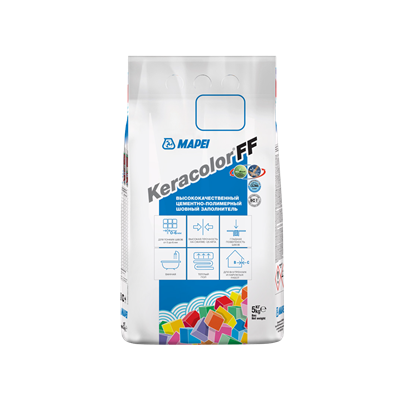 Затирка для швов MAPEI KERACOLOR FF цвет №100 Белый (5кг) 5QA010005A4