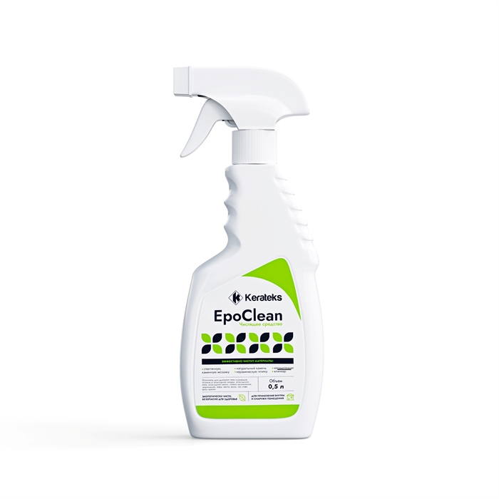 Средство очистки облицовки от остатков эпоксидной затирки KERATEKS EPOCLEAN с триггером (0,5кг) 2290
