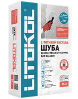 Декоративная минеральная штукатурка "Шуба" LITOTHERM FACTURA 1,5мм (25кг) L0480840002